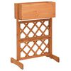 vidaXL Jardini&egrave;re &agrave; treillis de jardin Orange 45x30x74cm Bois de sapin