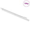 vidaXL Glissi&egrave;re de tiroir 49 pi&egrave;ces Blanc Acier