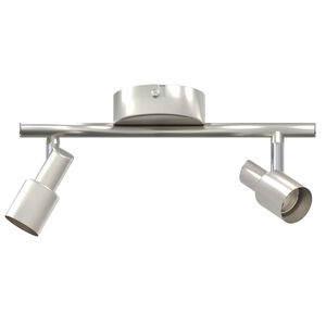 vidaXL Spot de plafond Nickel brossé 25.5 x 8 x 11 cm Acier