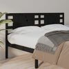 vidaXL T&ecirc;te de lit Noir 186x4x100 cm Bois massif de pin