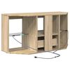 vidaXL Meuble TV LED d'Angle Ch&ecirc;ne Sonoma 100 x 40 x 50 cm