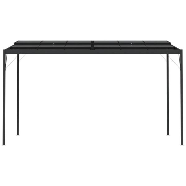 vidaXL Belv&eacute;d&egrave;re avec toit Anthracite 4x3x2,5 m Aluminium et acier