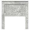 vidaXL T&ecirc;te de lit avec t&ecirc;te de lit Gris b&eacute;ton 75 cm Bois d'ing&eacute;nierie