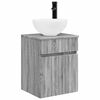vidaXL Meuble de lavabo mural Sonoma gris 39 x 41 x 64,5 cm
