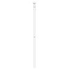 vidaXL T&ecirc;te de lit m&eacute;tal blanc 180 cm