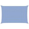 vidaXL Voile d'ombre 4 x 5 m HDPE Rectangulaire Bleu et Blanc