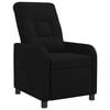 vidaXL Fauteuil inclinable Noir Tissu