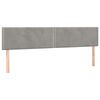 vidaXL Sommier &agrave; lattes de lit et matelas Gris clair 160x200cm Velours