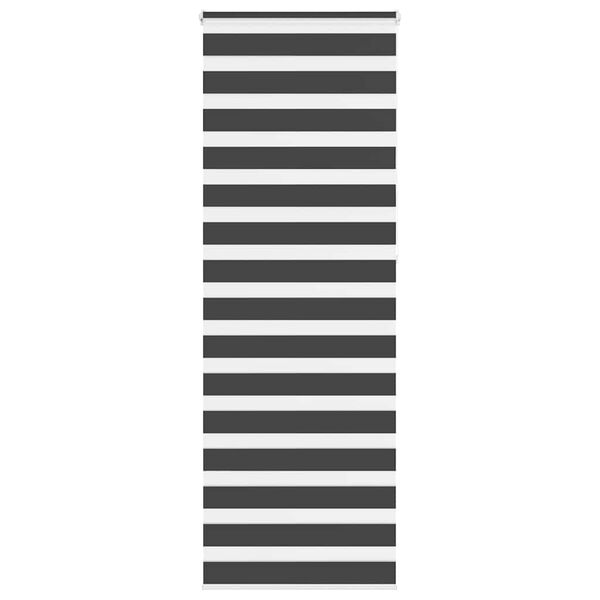 vidaXL Store z&egrave;bre noir 80x230 cm largeur du tissu 75,9 cm polyester