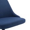 vidaXL Chaises pivotantes &agrave; manger lot de 4 bleu tissu