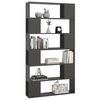 vidaXL Biblioth&egrave;que/S&eacute;parateur de pi&egrave;ce Gris 100x24x188 cm