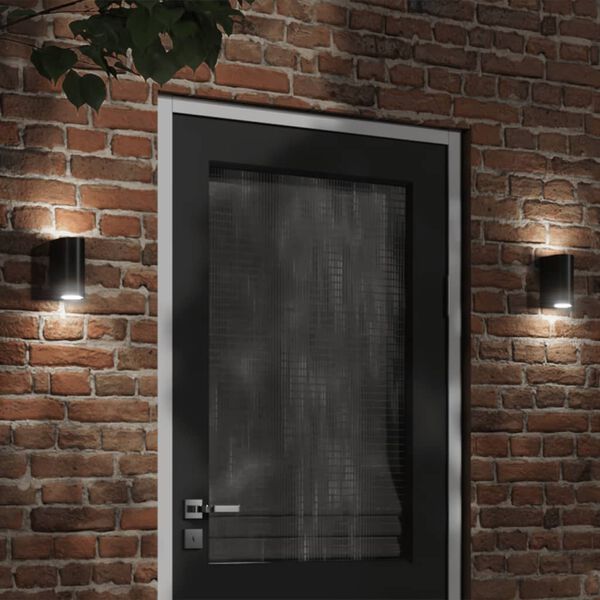 vidaXL Appliques murales ext&eacute;rieur 2 pcs aluminium moul&eacute; sous pression