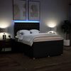 vidaXL Sommier &agrave; lattes de lit avec matelas Noir 140x200 cm Tissu