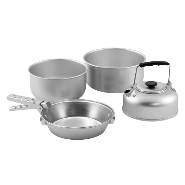 Easy Camp Ensemble de cuisine de camping Adventure M argent&eacute;
