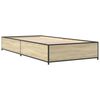 vidaXL Cadre de lit sans matelas ch&ecirc;ne sonoma 100x200 cm
