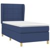 vidaXL Sommier &agrave; lattes de lit avec matelas Bleu 80x200 cm Tissu