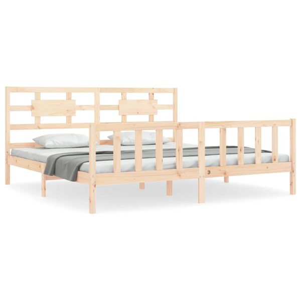 vidaXL Cadre de lit sans matelas bois massif de pin