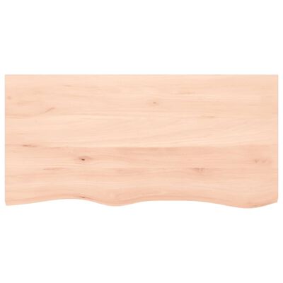 vidaXL Comptoir de salle de bain 100x50x2 cm bois massif non traité