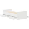 vidaXL Cadre de lit sans matelas blanc 100x200 cm