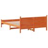 vidaXL Cadre de lit sans matelas cire marron 140x200cm bois pin massif