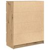 vidaXL Buffet ch&ecirc;ne artisanal 80x35x99 cm bois d'ing&eacute;nierie