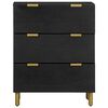 vidaXL Buffet noir 60x33x75 cm bois d'ing&eacute;nierie