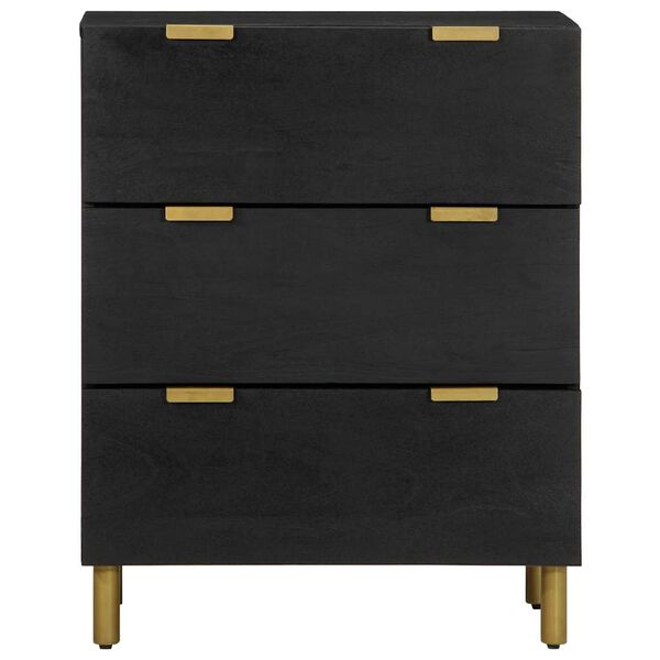 vidaXL Buffet noir 60x33x75 cm bois d'ing&eacute;nierie