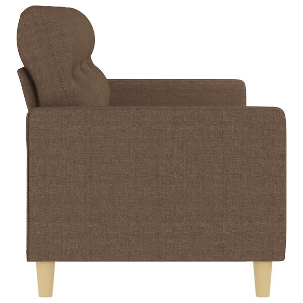vidaXL Canap&eacute; &agrave; 3 places Marron 180 cm Tissu