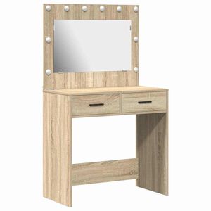 vidaXL Table de Toilette Ch&ecirc;ne Sonoma 78,5 x 41 x 135 cm