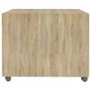 vidaXL Table basse chêne sonoma 55x55x40 cm bois d'ingénierie