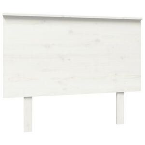 vidaXL T&ecirc;te de lit Blanc 104x6x82,5 cm Bois massif de pin