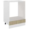 vidaXL Meuble de four "Riga" Ch&ecirc;ne Sonoma 60&nbsp;x&nbsp;46&nbsp;x&nbsp;81,5&nbsp;cm Bois d'ing&eacute;nierie
