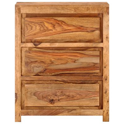 vidaXL Armoire à tiroirs 60x33x75 cm Bois d'acacia massif