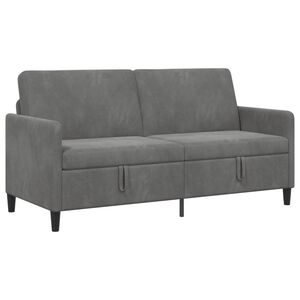 vidaXL Sofa avec rangement Gris fonc&eacute; 172 x 78 x 87 cm Polyester