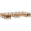 vidaXL Ensemble de canap&eacute;s d'ext&eacute;rieur 11 pc Naturel