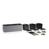 LECHUZA Jardini&egrave;re TRIO Stone 30 ALL-IN-ONE Gris pierre