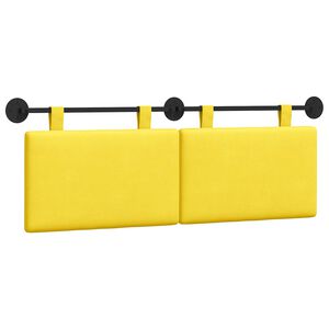 vidaXL T&ecirc;te de lit suspendue Tissu en velours c&ocirc;tel&eacute;