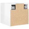 vidaXL Meubles TV muraux 4 pcs Blanc brillant 30,5x30x30 cm