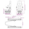 vidaXL Siège de tracteur avec suspension