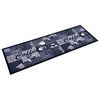 vidaXL Tapis de sol de cuisine lavable Bleu caf&eacute; 45x150 cm