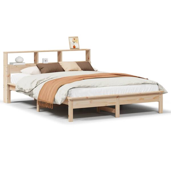 vidaXL Cadre de lit sans matelas 140x190 cm bois de pin massif