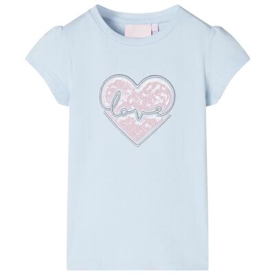 T-shirt pour enfants bleu clair 116