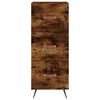 vidaXL Buffet haut Ch&ecirc;ne fum&eacute; 34,5x34x180 cm Bois d'ing&eacute;nierie