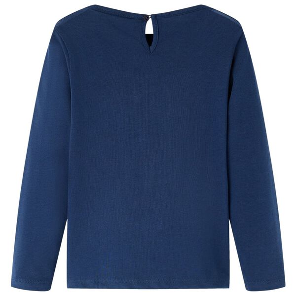 T-shirt enfants &agrave; manches longues bleu marine 116