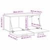 vidaXL Meuble mural Bois ancien 80 x 36.5 x 35 cm Bois d'ing&eacute;nierie