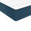 vidaXL Sommier &agrave; lattes de lit et matelas Bleu fonc&eacute; 140x200cm Velours