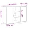 vidaXL Buffet 100x40x75 cm Bois massif de pin