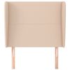 vidaXL T&ecirc;te de lit avec oreilles Cappuccino 93x23x118/128cm Similicuir