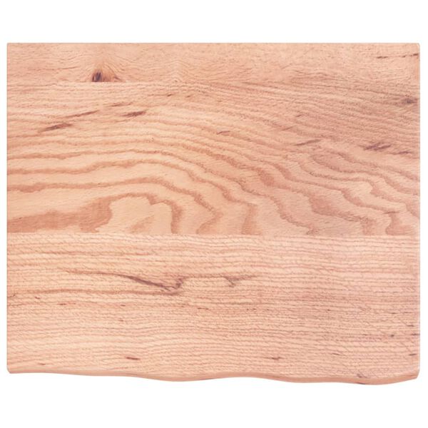 vidaXL Comptoir de salle de bain marron 60x50x(2-4) cm bois trait&eacute;