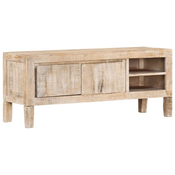 vidaXL Meuble TV 110x35x46 cm Bois de manguier massif